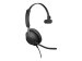 JABRA Evolve2 40 SE MS Mono Headset on-ear wired USB-A noise isolating Certified for Microsoft Teams