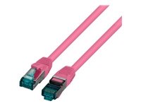 EFB RJ45 Patchkabel S/FTP Cat6A LSZH Magenta Laenge 1,5m...