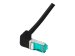 EFB RJ45 Patchkabel S/FTP Cat.6A LSZH einseitig 90 Grad gewinkelt 3m schwarz