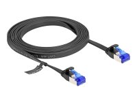 DELOCK RJ45 Flachband Patchkabel Stecker zu Stecker...