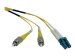 EATON TRIPPLITE Duplex Singlemode 9/125 Fiber Patch Cable LC/FC 2M 6ft.