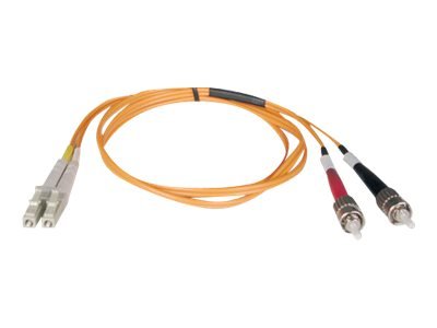 EATON TRIPPLITE Duplex Multimode 50/125 Fiber Patch Cable LC/ST 15M 50ft.