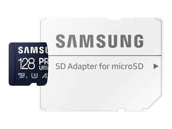 SAMSUNG Pro Ultimate microSD 128GB Memory Card UHS-I U3 FHD 4K UHD 200MB/s Read 130 MB/s Write for Smartphone Drone Incl SD Adapter