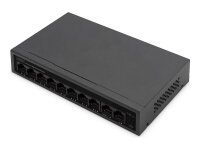 DIGITUS 8+2 Port GE PoE Switch 8 Port PoE 802.3at...