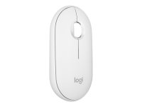 LOGITECH Pebble Mouse 2 M350s Mouse optical 3 buttons wireless Bluetooth 5.2 LE tonal white