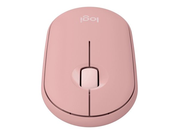 LOGITECH Pebble Mouse 2 M350s Mouse optical 3 buttons wireless Bluetooth 5.2 LE tonal rose