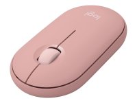 LOGITECH Pebble Mouse 2 M350s Mouse optical 3 buttons wireless Bluetooth 5.2 LE tonal rose