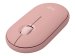 LOGITECH Pebble Mouse 2 M350s Mouse optical 3 buttons wireless Bluetooth 5.2 LE tonal rose