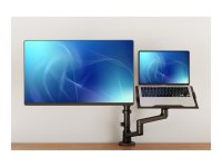 NEOMOUNTS Next Lite Laptop + Screen Desk Mount clamp+grommet