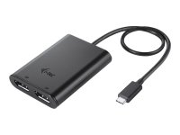 I-TEC USB-C Dual 4K/60Hz single 8K/30Hz DP Video Adapter...