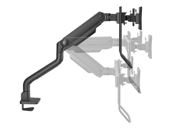 NEOMOUNTS Next One Desk Mount double display crossbar topfix clamp/grommet