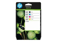 HP 937 CMYK Original Ink Cartridge 4-Pack