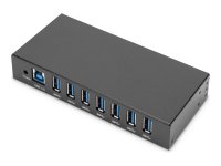 DIGITUS USB 3.0 HUB 7 Port Industrial Metal 15-kV ESD...