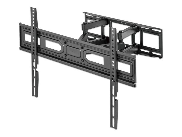 MANHATTAN TV-Wandhalterung neigbar schwenkbar horizontal nachjustierbar 93,98-177,8cm 37-70Zoll und bis 35 kg Full Motion