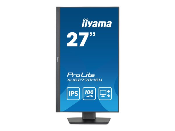 IIYAMA XUB2792HSU-B6 68,58cm 27Zoll ETE IPS-panel 1920x1080 100Hz 250cd/m 15cm Height Adj. Stand Speakers HDMI DisplayPort 0,4ms