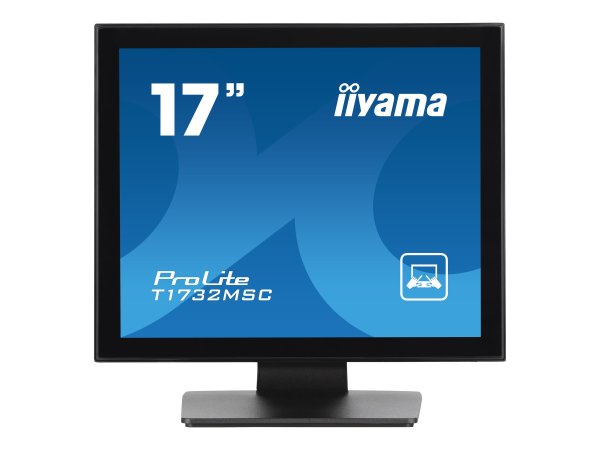 IIYAMA T1732MSC-B1SAG 43,18cm 17Zoll TN LED PCAP AG 10P Touch 1280x1024 215cd/m2 HDMI DP VGA Touch USB Interface Speakers supported