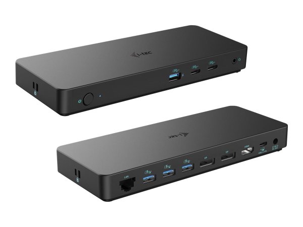 I-TEC USB-C Triple 4K Display Docking Station Gen2 2xDP 1xHDMI 1xGLAN 3xUSB 3.2 Gen1 1xUSB 3.2 Gen2 2xUSB-C Gen2 1xAudio/Mic PD100W