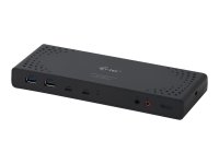 I-TEC USB 3.0/USB-C Dualdock mit PD 1x 5K 2x 4K 60Hz 2x HDMI 2x DP 1x GLAN 4x USB 3.0 2x USB-C 1x Audio/Mic Jack 1x 65W USB-C PD KL