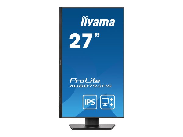 IIYAMA XUB2793HS-B6 68,58cm 27Zoll ETE IPS FHD 100Hz 250cd/m2 1ms Speakers HDMI DP FreeSync FreeSync 15cm Height Adj.