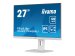 IIYAMA XUB2792QSU-W6 68,58cm 27Zoll ETE IPS 2560x1440 100Hz 250cd/m2 0,4ms Speakers HDMI DP USB 4x3.2 White FreeSync 15cm Height