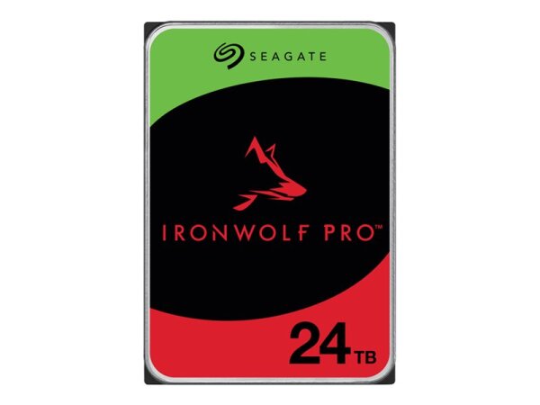 SEAGATE Ironwolf PRO Enterprise NAS HDD 24TB 7200rpm 6Gb/s SATA 256MB cache 8,89cm 3,5Zoll 24x7 for NAS RAID Rackmount systems BL