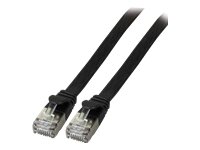 EFB K5545SW.0,5 EFB Patch cable FLAT U/FTP Cat6A PVC 0,5m Copper black