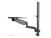 NEOMOUNTS wall mounted sit-stand workstation Screen Keyboard & Mouse