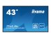 IIYAMA LH4341UHS-B2 109,22cm 43Zoll 3840x2160 4K UHD IPS panel 1precent Haze Landscape and Portrait mode Speakers 2x 10W VGA 3x HDMI