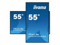 IIYAMA LH5541UHS-B2 139,7cm 55Zoll 3840x2160 4K UHD IPS panel 1precent Haze Landscape and Portrait mode Speakers 2x 10W VGA 3x HDMI