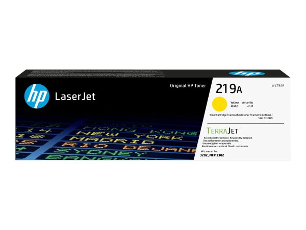 HP 219A Yellow Original LaserJet Toner Cartridge