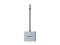 DICOTA USB-C Portable 4-in-1 Docking Station 4K HDMI PD 100W