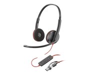 HP Poly Blackwire 3220 Stereo USB-C Black Headset...