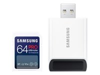 SAMSUNG SD PRO Ultimate inkl. USB Kartenleser 64GB...