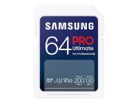 SAMSUNG SD PRO Ultimate 64GB SD-Speicherkarte UHS-I U3...