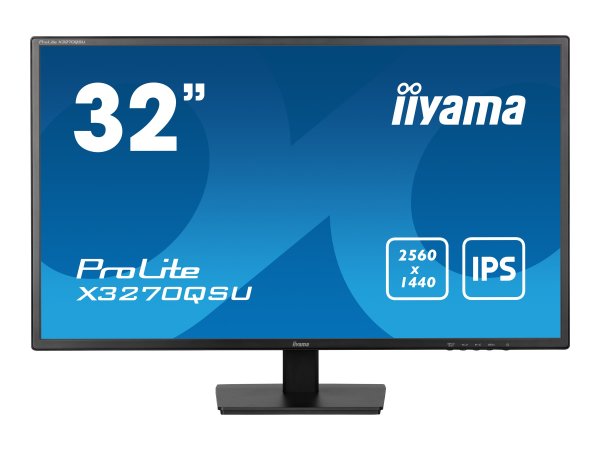 IIYAMA X3270QSU-B1 81,28cm 32Zoll IPS 2560x1440 250cd/m2 3ms 2xHDMI DP USB