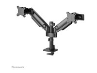 NEOMOUNTS Next One SL Desk Mount double display sliding VESA topfix clamp/grommet black