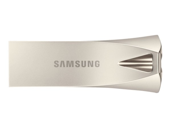 SAMSUNG BAR Plus USB Typ-A 512GB 400 MB/s Lesen 110 MB/s Schreiben USB 3.1 Flash Drive mit Champagne Silver mit Schlüsselring