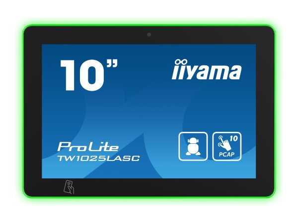 IIYAMA TW1025LASC-B1PNR 25,65cm 10,1Zoll LCD Panel-PC with Android and PoE Projective Capacitive Bezel Free 10-Points Touch Screen