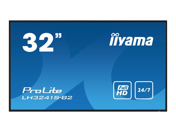 IIYAMA LH3241S-B2 81,28cm 32Zoll 1920x1080 FHD IPS panel 350cd/m2 1200:1 Static Contrast 8ms Landscape or Portrait mode