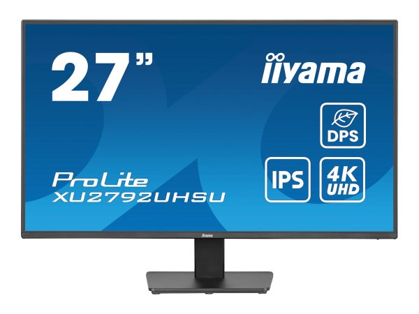 IIYAMA XU2792UHSU-B6 68,58cm 27Zoll IPS UHD LED 350cd/m2 4ms DP HDMI USB-Hub 3xOut v3.2 + 1xUSB-C Speakers