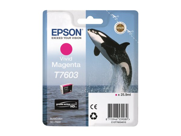 EPSON 5LB T7603 ink cartridge vivid magenta high capacity 25 9ml 1356 pages 1-pack