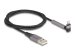 DELOCK Daten- und Ladekabel USB Typ-A zu Lightning fur iPhone iPad iPod gewinkelt mit Ständerfunktion schwarz 1,5m MFi