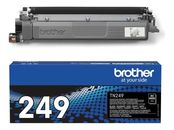 BROTHER TN-249BK Black Toner Cartridge Prints 4.500 pages