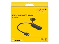 DELOCK adapter HDMI M USB Type-C F DP Alt Mode 24cm Active 4K 60 Hz