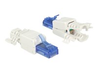 DELOCK RJ45 Stecker Cat.6A UTP werkzeugfrei 2 Stuck