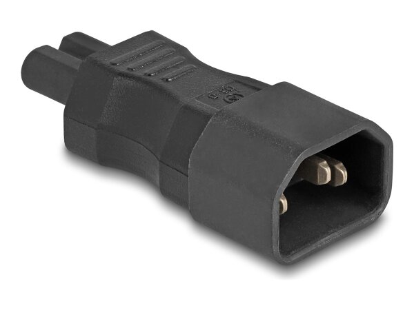 DELOCK Netzadapter IEC 60320 - C14 auf C7 Stecker / Buchse 2,5 A gerade