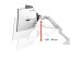 ERGOTRON HX Arm With Very Heavy Duty Pivot Desk Mount White für 1000 R Curved Monitore