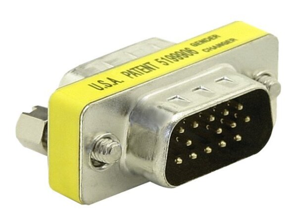 DELOCK Adapter GenderChanger Sub-D15 St/St