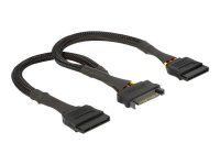 DELOCK Kabel Power SATA 15pin Bu > 2 x SATA 15pin St...