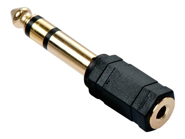 LINDY Audio-Adapter 3,5mm female an 6,3mm male vergoldet